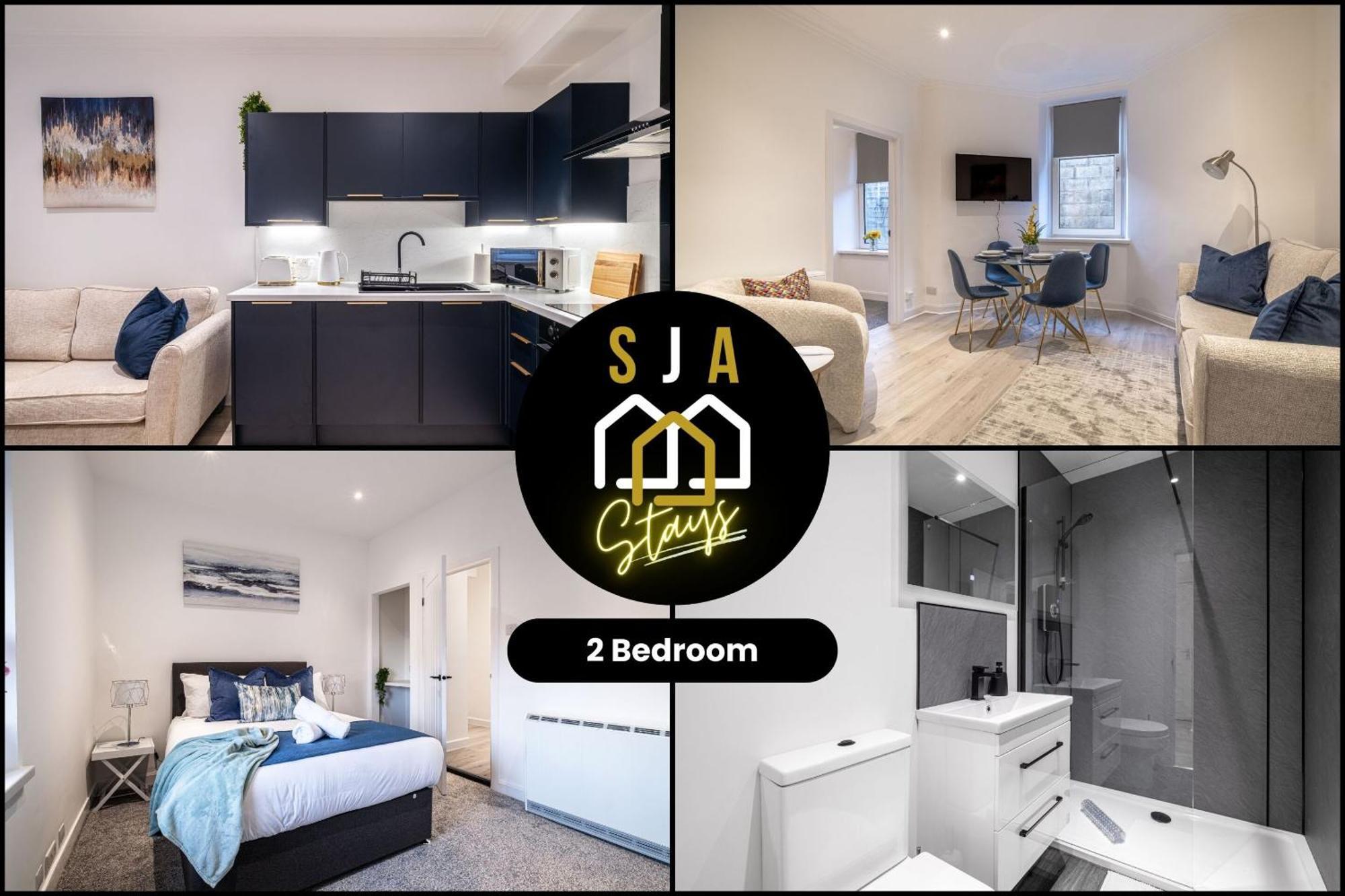 Holburn Hideaway - Sja Stays - Modern 2 Bed Apartment アバディーン エクステリア 写真